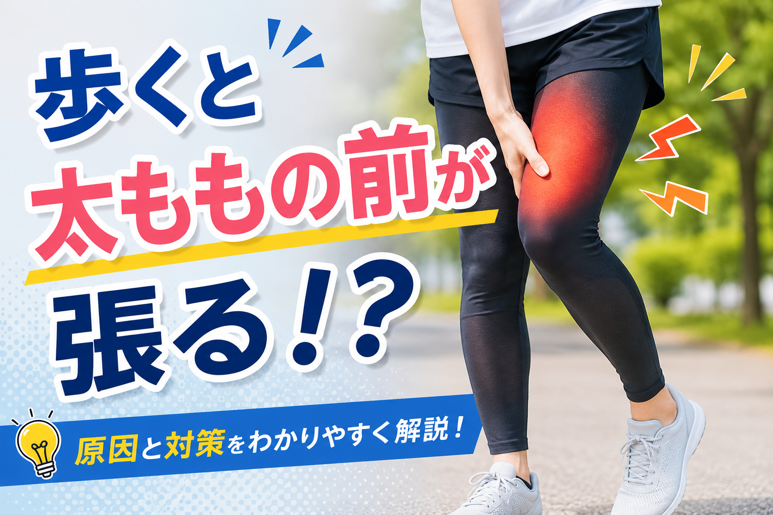 歩くと太ももの前が張る!?