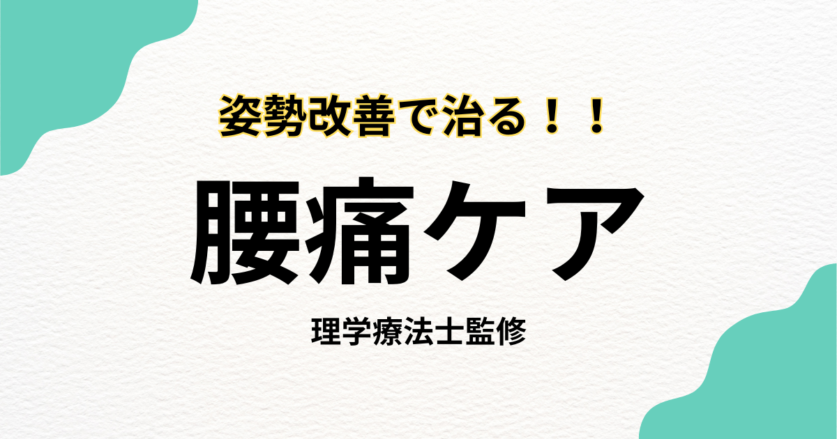 姿勢改善で治る腰痛|効果的な改善法を理学療法士が解説 - Habi Gym