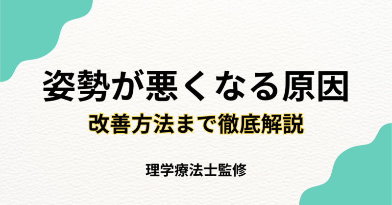 姿勢が悪くなる原因を徹底解説｜改善方法まで専門家が教える - Habi Gym