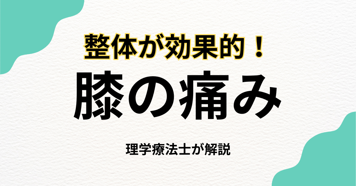 膝の痛みに整体が効く理由と選び方|Habi Gym