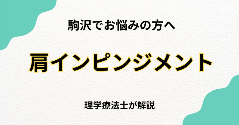 駒沢で肩関節インピンジメント症候群を整体で改善する方法｜Habi Gym
