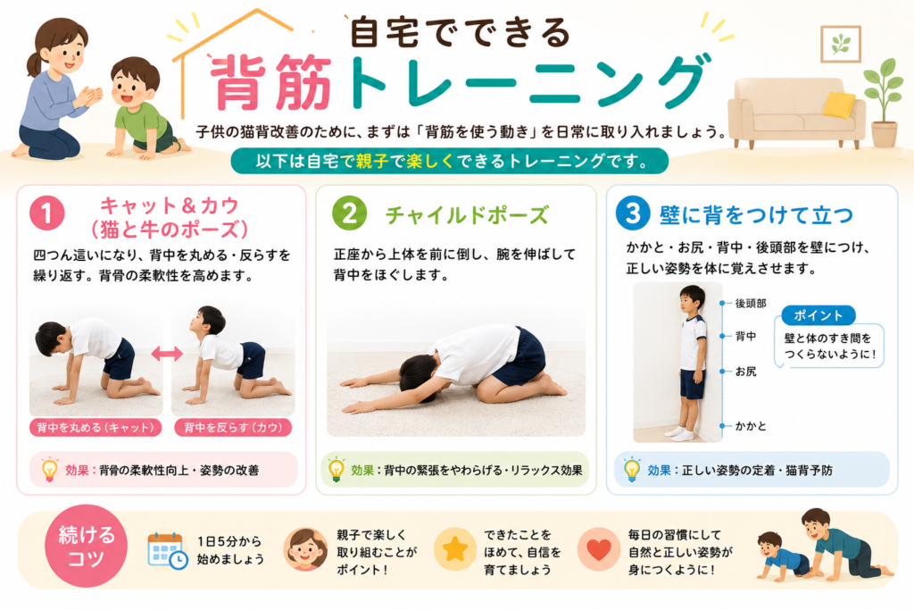 自宅でできる背筋トレーニング