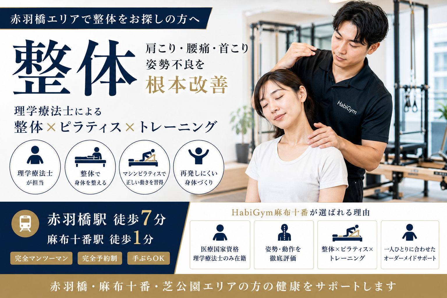 赤羽橋で整体をお探しの方へ|理学療法士による根本改善サポート