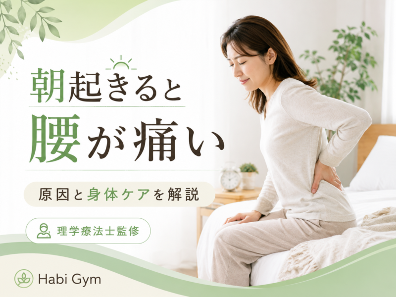 朝起きると腰が痛い原因とは｜寝姿勢と体幹ケア｜Habi Gym