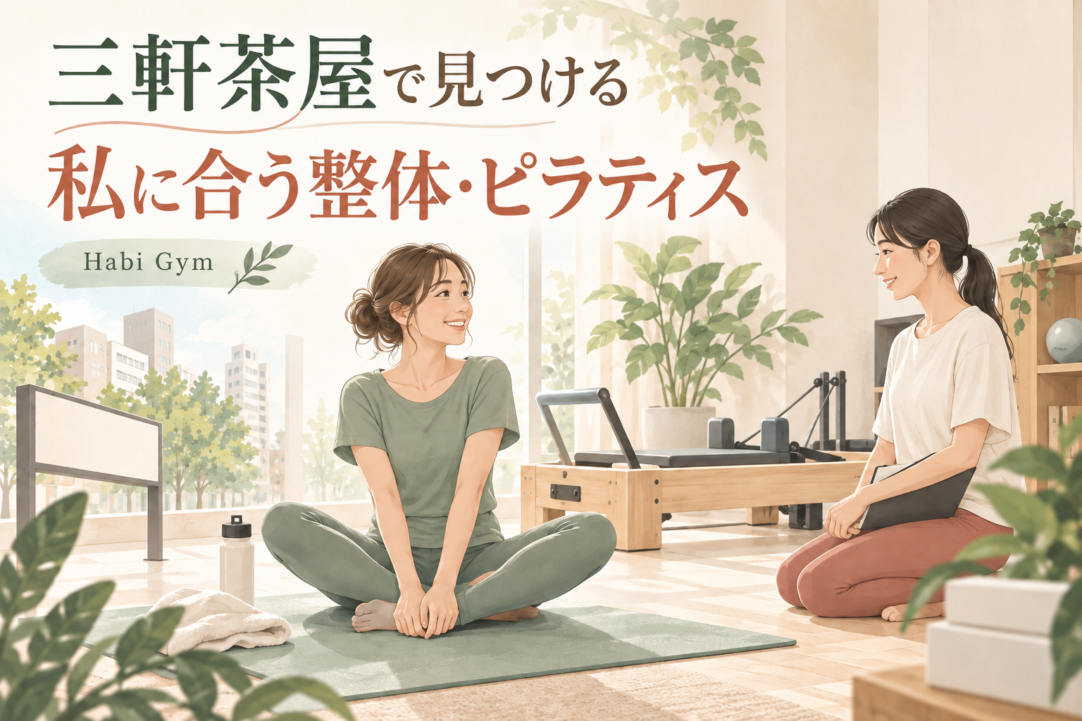 三軒茶屋で高評価の整体・ピラティスを受けたい女性へ【理学療法士監修】｜Habi Gym